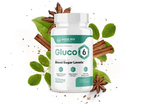 Gluco6 dietary supplement bottle